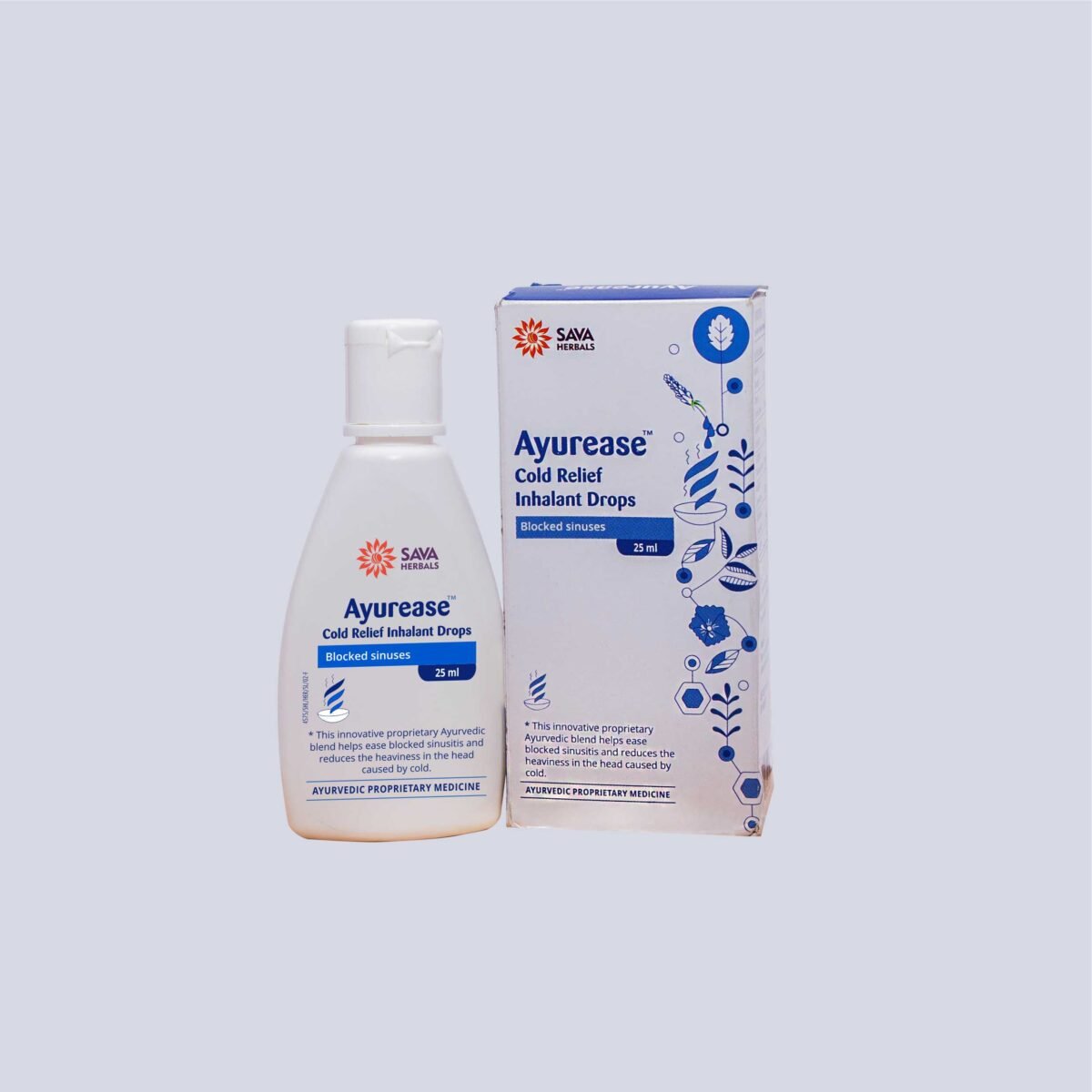 Ayurease Cold Relief Inhalant Drops - Relief From Cold & Sinusitis
