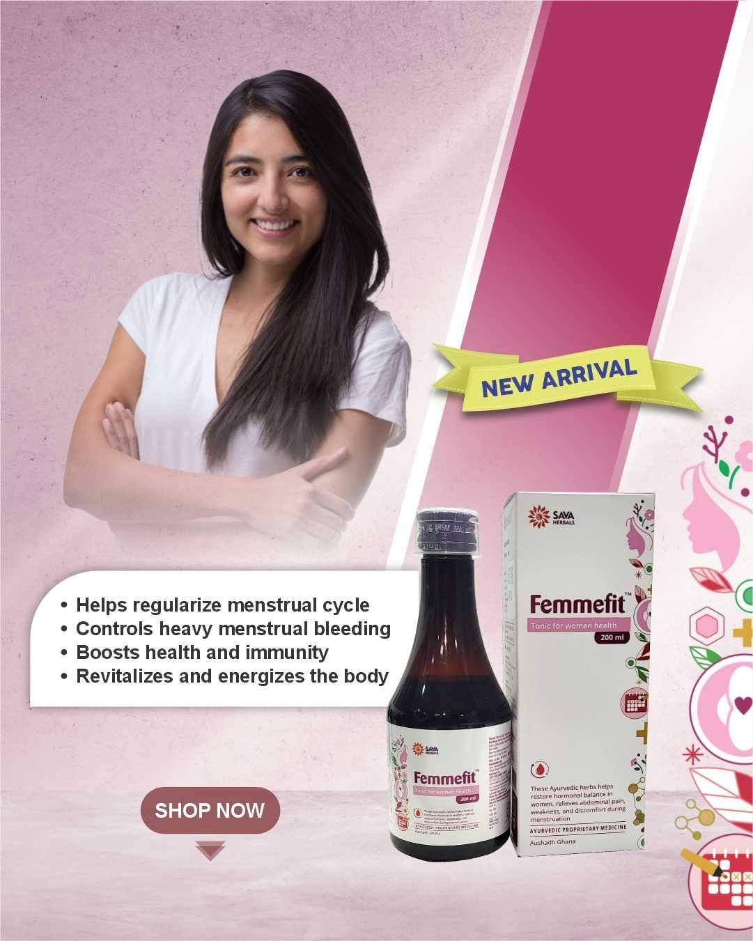 Femmefit syrup banner image for mobile